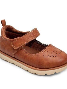 Stride Rite Munchkin Size 8 Brown Leather Mary Jane Kids Shoes NWT